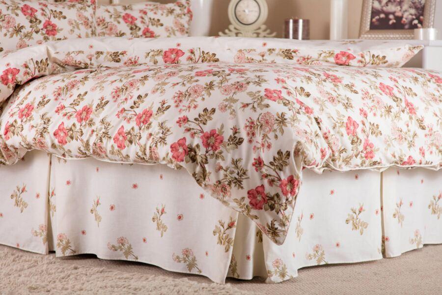 Belledorm Wild Rose Fitted Valance Sheet