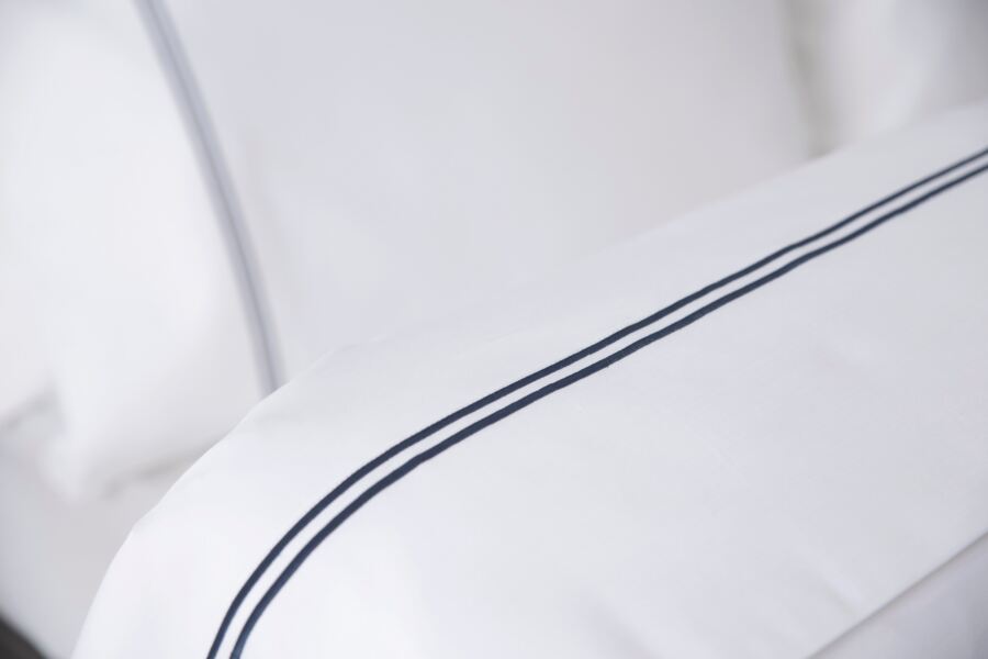 Belledorm Egyptian Cotton Sateen 1000 Count Flat Sheet - Double Row Cord