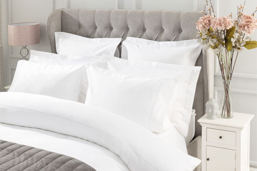 Belledorm Pure Egyptian Cotton Sateen 1000 TC Duvet Set