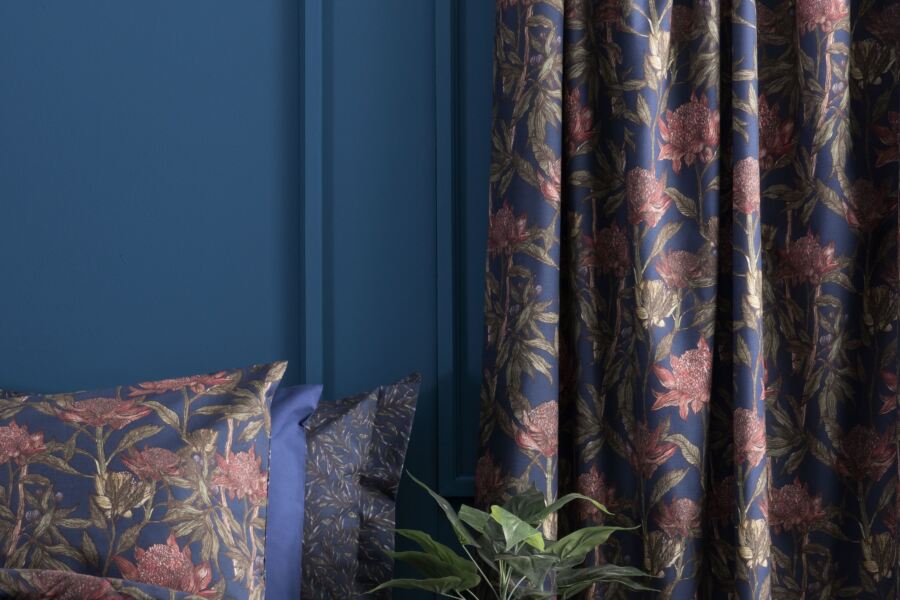 belledorm Wild Garden Lined Curtains with Tie Backs