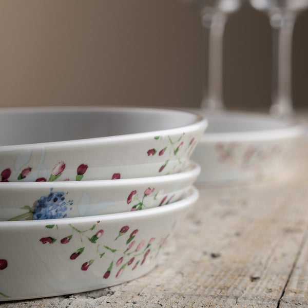 Belleek Aynsley Camille Pale Jade Pasta Bowls Set Of 4