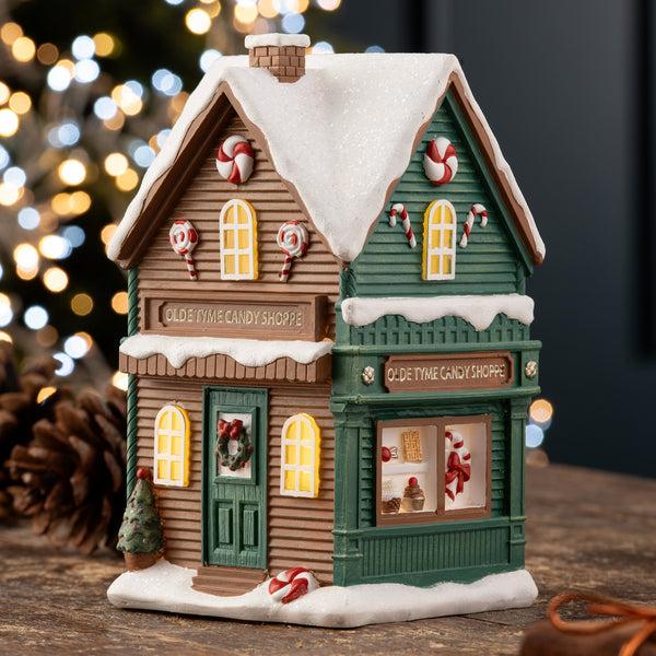Belleek Aynsley LED Christmas Olde Tyme Candy Shoppe