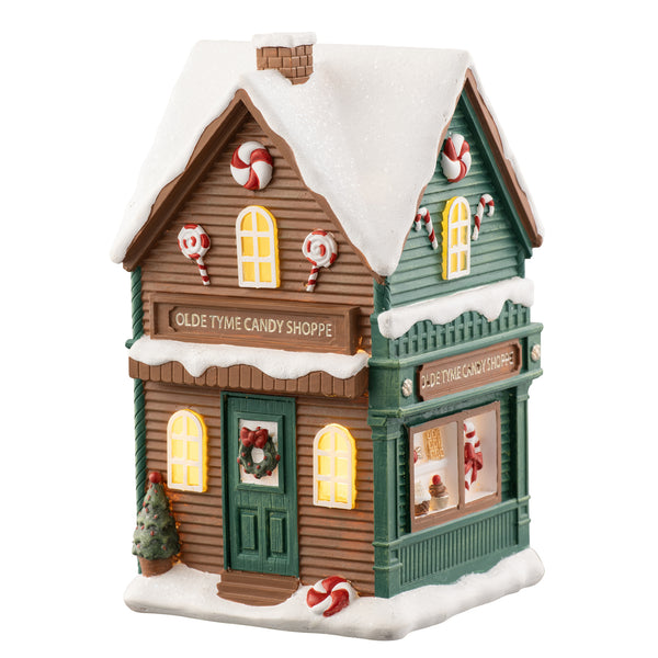 belleek Aynsley LED Christmas Olde Tyme Candy Shoppe