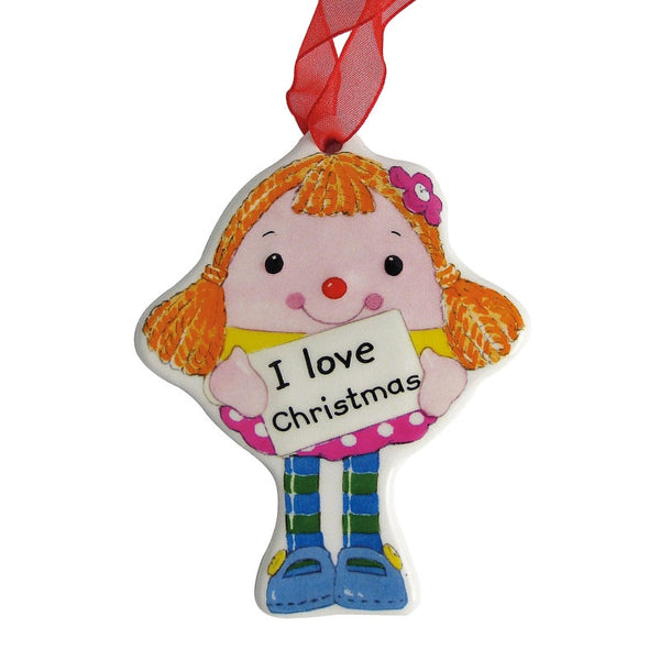 belleek Aynsley Miss Humpty Dumpty Hanging Ornament