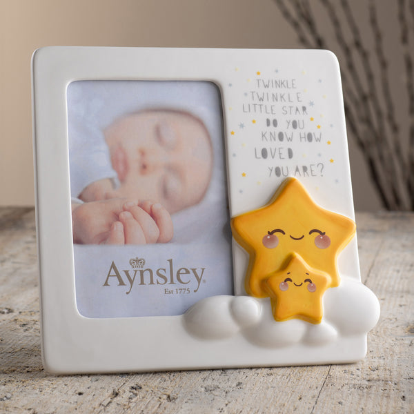 Belleek Aynsley Twinkle Twinkle Little Star Photo Frame 6"x 4"