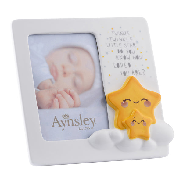 belleek Aynsley Twinkle Twinkle Little Star Photo Frame 6"x 4"