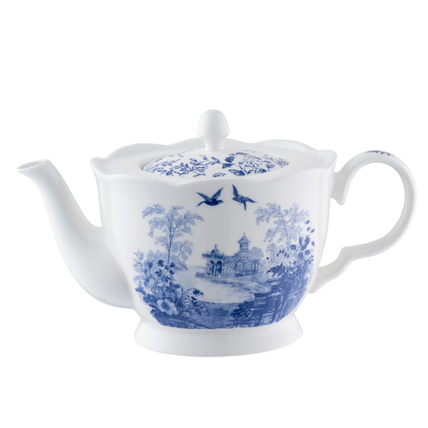 belleek Aynsley Archive Blue Teapot