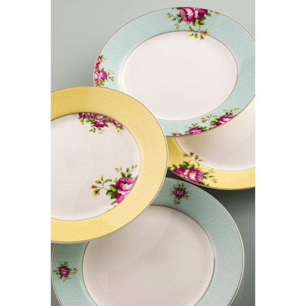 Belleek Aynsley Archive Rose Side Plates Set