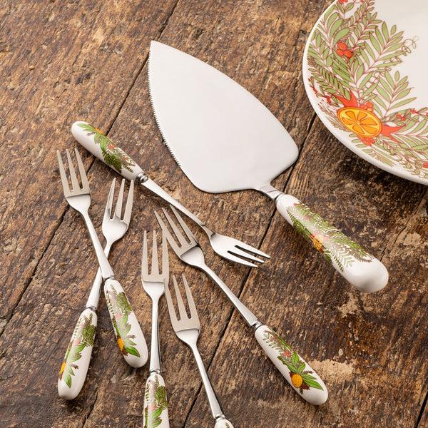 Belleek Aynsley Christmas Wreath Pastry Set