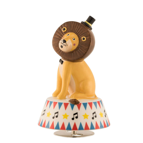belleek Aynsley Circus Lion Musical