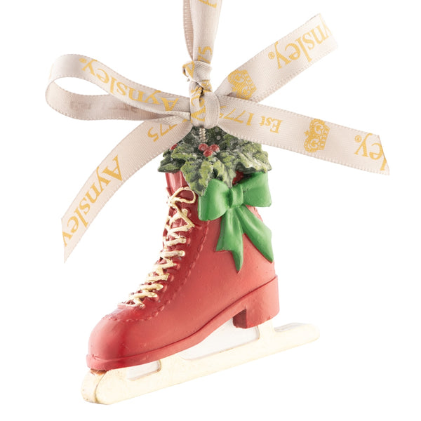 belleek Aynsley Ice Skate Hanging Ornament