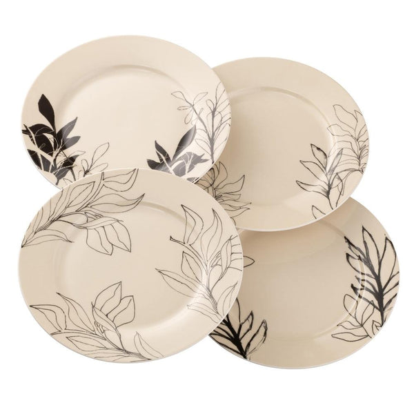 belleek Aynsley Minimal Flora Tea Plates Set of 4