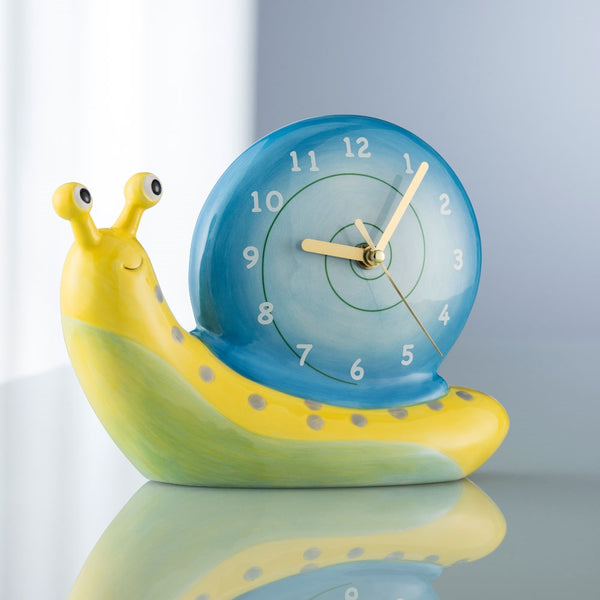 Belleek Aynsley Snail Table Clock