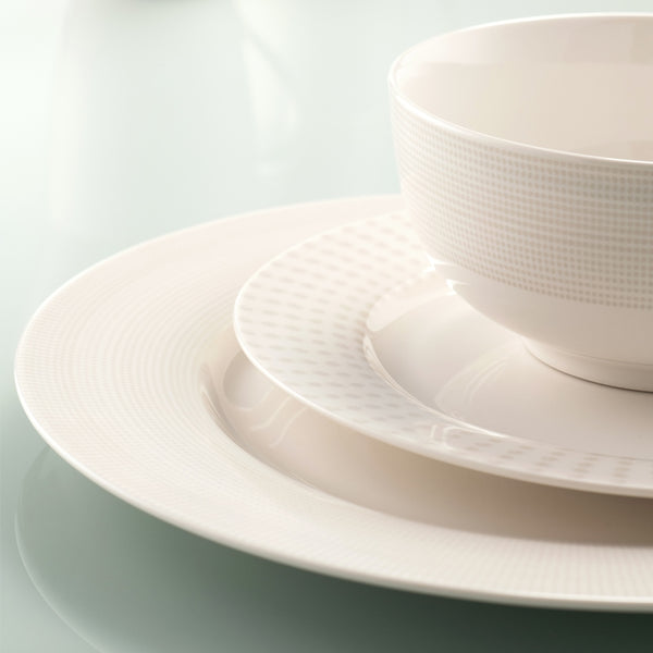 Belleek Aynsley Spots & Dots 12 Piece Set Warm Grey