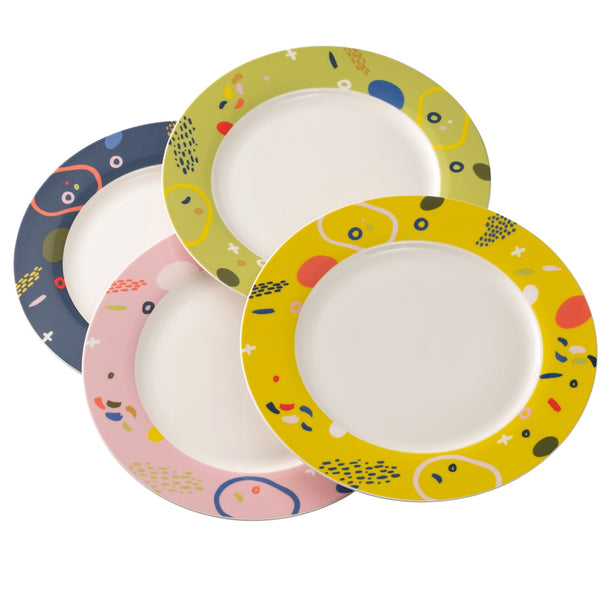 belleek Aynsley Verdant Dinner Plates Set of 4