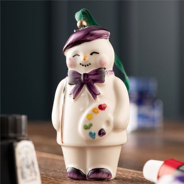 Belleek Belleek Classic Artist Snowman Ornament