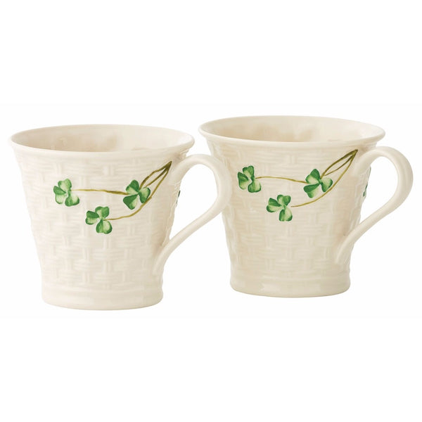 belleek Belleek Classic Basketweave Mugs Set
