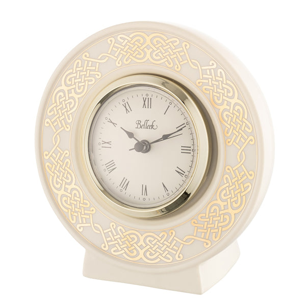 belleek Belleek Classic Celtic Gold Clock