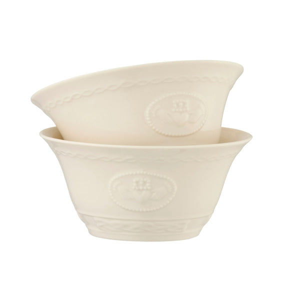 belleek Belleek Classic Claddagh Bowl Pair