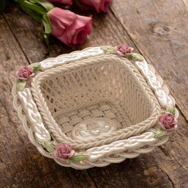 Belleek Belleek Classic Claddagh Friendship Basket