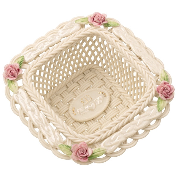 belleek Belleek Classic Claddagh Friendship Basket