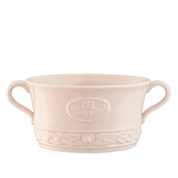 belleek Belleek Classic Claddagh Handled Soup Bowl