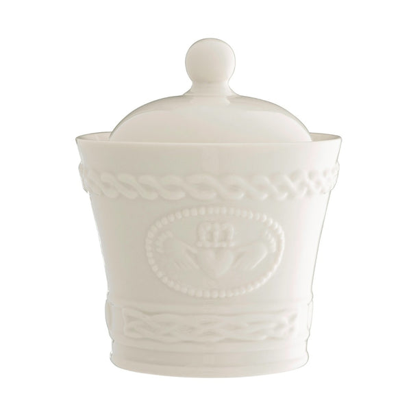 belleek Belleek Classic Claddagh Sugar Bowl