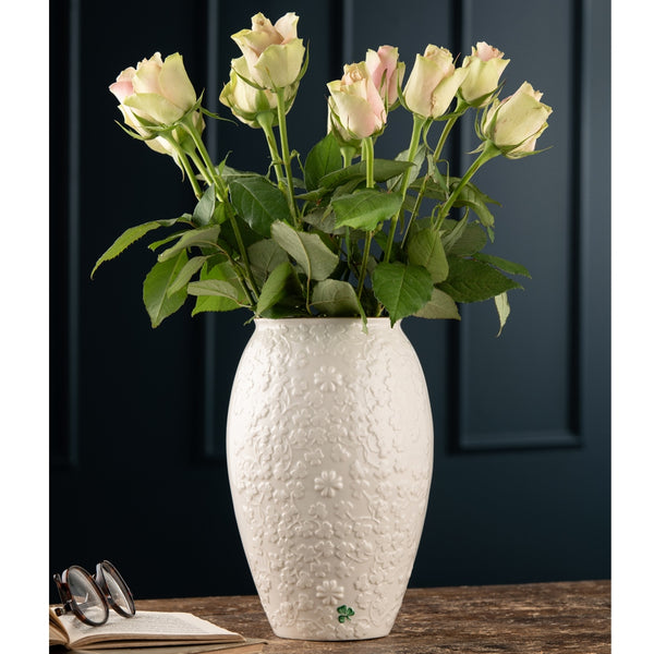 Belleek Belleek Classic Field Of Shamrocks Vase