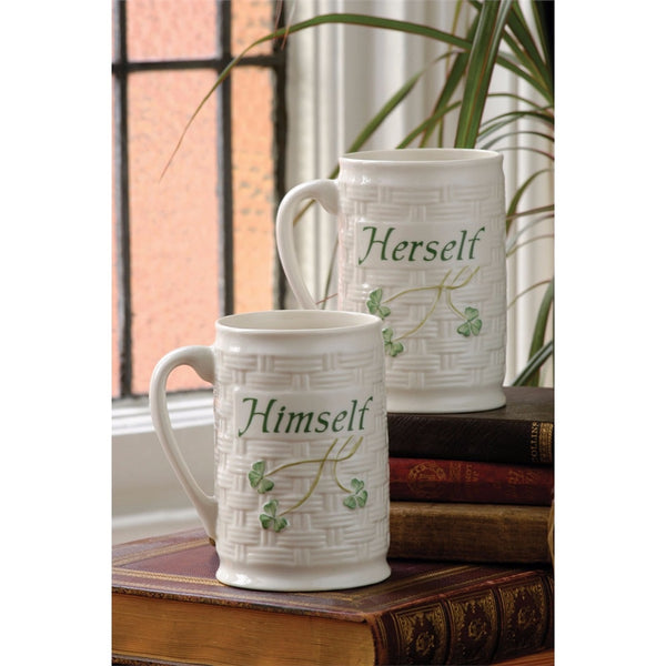 belleek Belleek Classic Himself & Herself Mug Set