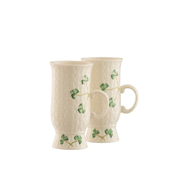 belleek Belleek Classic Irish Coffee Mug Pair
