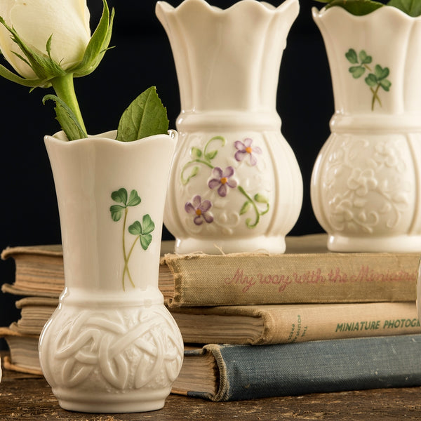 Belleek Belleek Classic Irish Flax Mini Vase