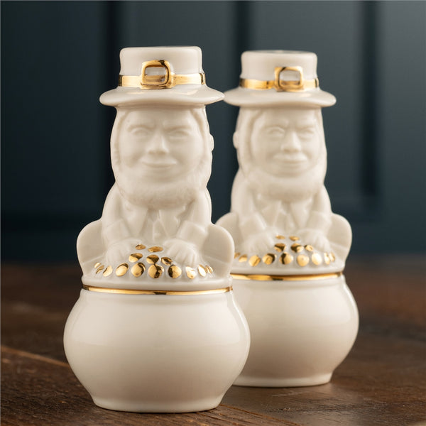 Belleek Belleek Classic Leprechaun Salt & Pepper