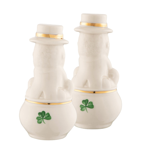 Belleek Belleek Classic Leprechaun Salt & Pepper