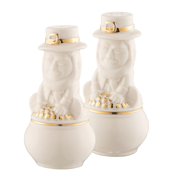 belleek Belleek Classic Leprechaun Salt & Pepper