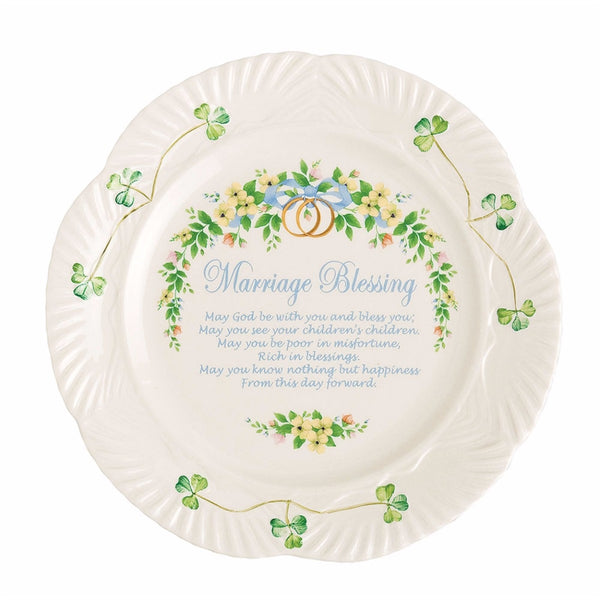 belleek Belleek Classic Marriage Blessing Plate