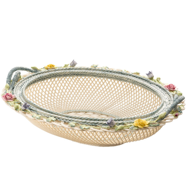 Belleek Belleek Classic Oval Covered Basket L/S
