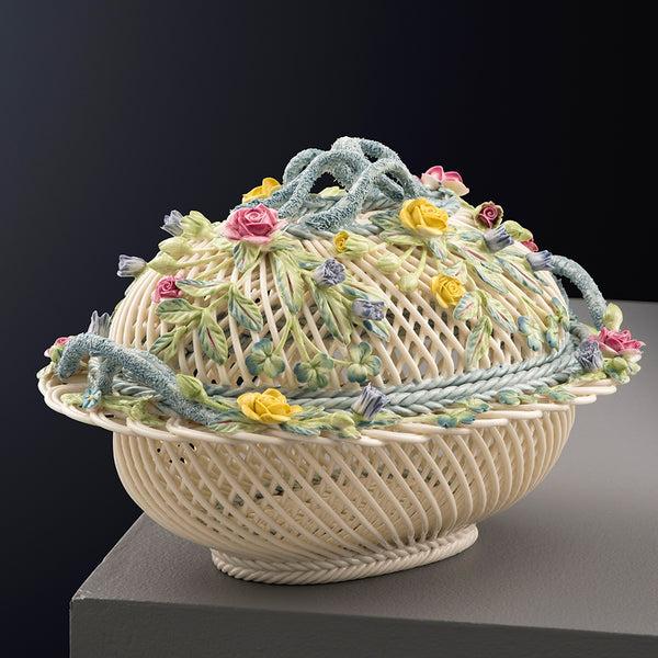 Belleek Belleek Classic Oval Covered Basket S/S