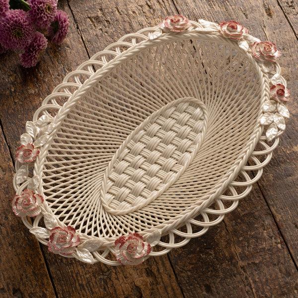 Belleek Belleek Classic Peony Basket