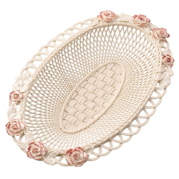 belleek Belleek Classic Peony Basket