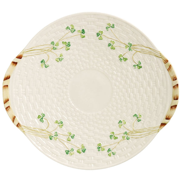 belleek Belleek Classic Shamrock Bread Plate