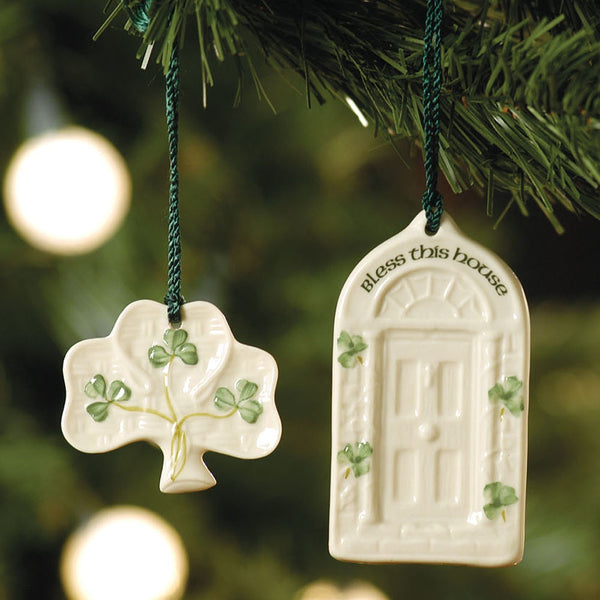 Belleek Belleek Classic Shamrock Hanging Ornament