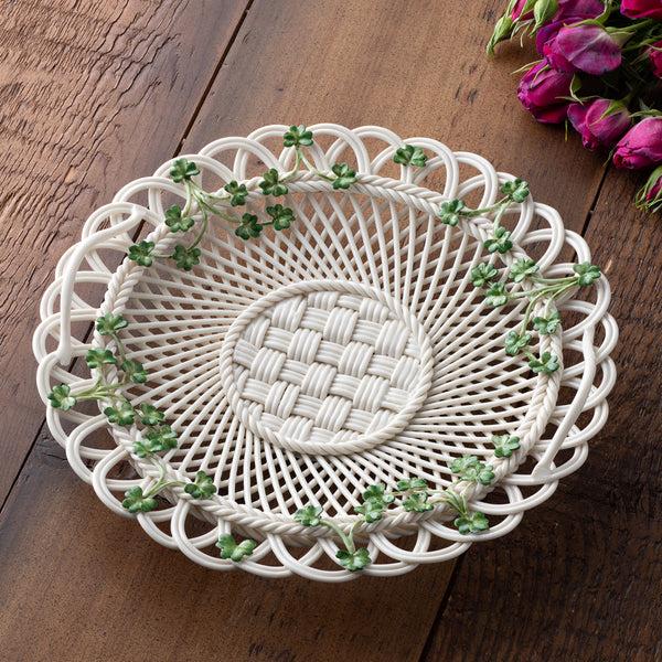 Belleek Belleek Classic Shamrock Heritage Basket