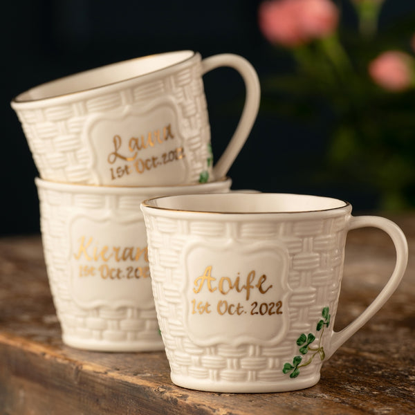 Belleek Belleek Classic Shamrock Keepsake Baby Cup