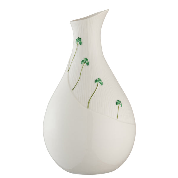 belleek Belleek Classic Shamrock Meadow 9.5" Vase
