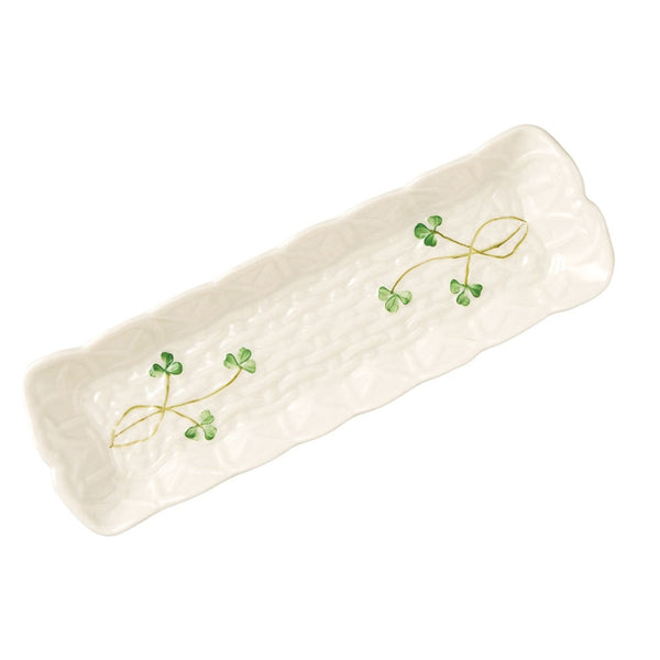 belleek Belleek Classic Shamrock Mint Tray
