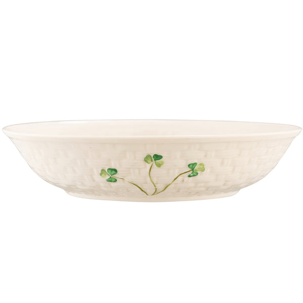belleek Belleek Classic Shamrock Single Pasta Bowl