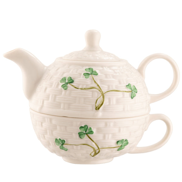 belleek Belleek Classic Shamrock Tea for One