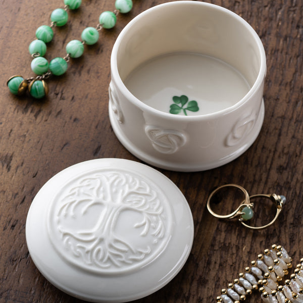 Belleek Belleek Classic Tree Of Life Trinket Box