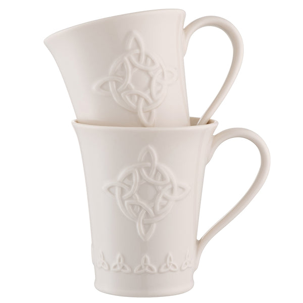 belleek Belleek Classic Trinity Knot Mug Set of 2