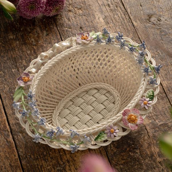 Belleek Belleek Classic Woodland Ribbon Basket